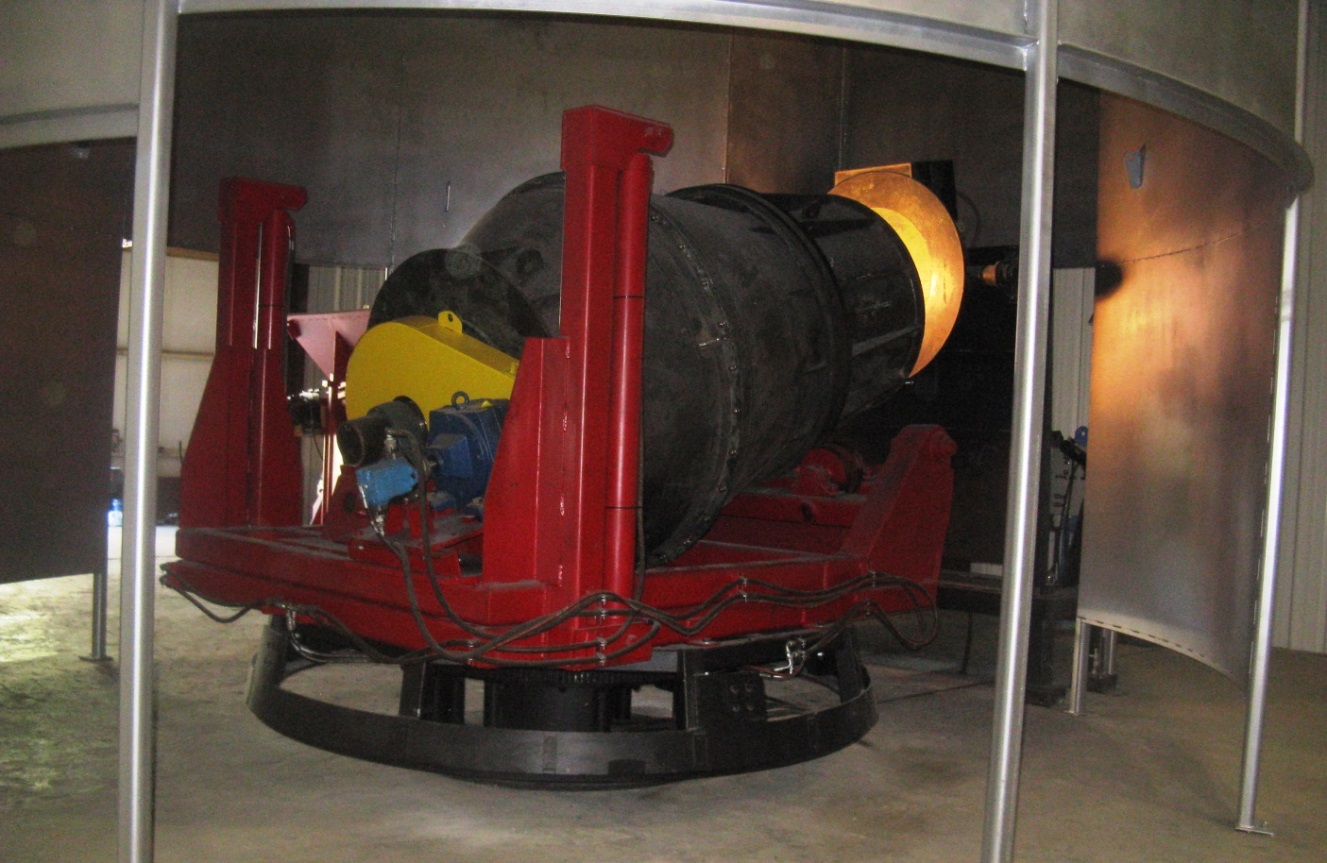 Rotary Furnace Swivel Base W Tilting Frame